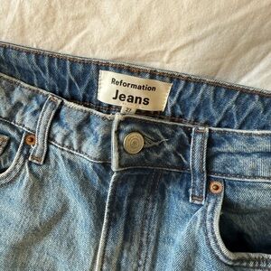 Reformation Liza Ultra High Skinny slim straight Jeans Malta wash size 27